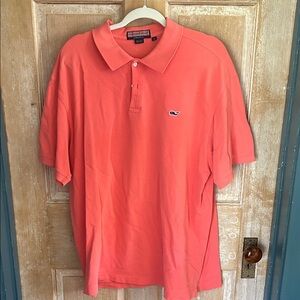 Vineyard Vines Coral Orange Polo Shirt